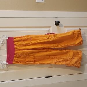 Zumba large nylon orange pants